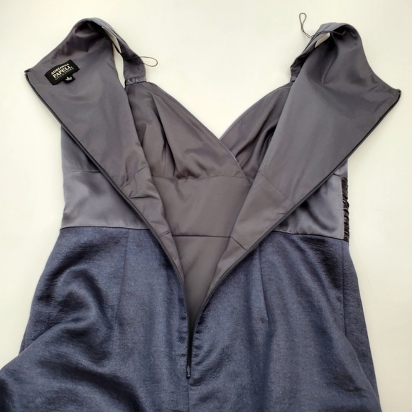 Adrianna Papell 100% Silk Cocktail / Evening Purple Dress - Picture 5 of 10